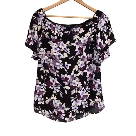 White House Black Market Tops - Women's - White House Black Market Floral Blouse, Size Small